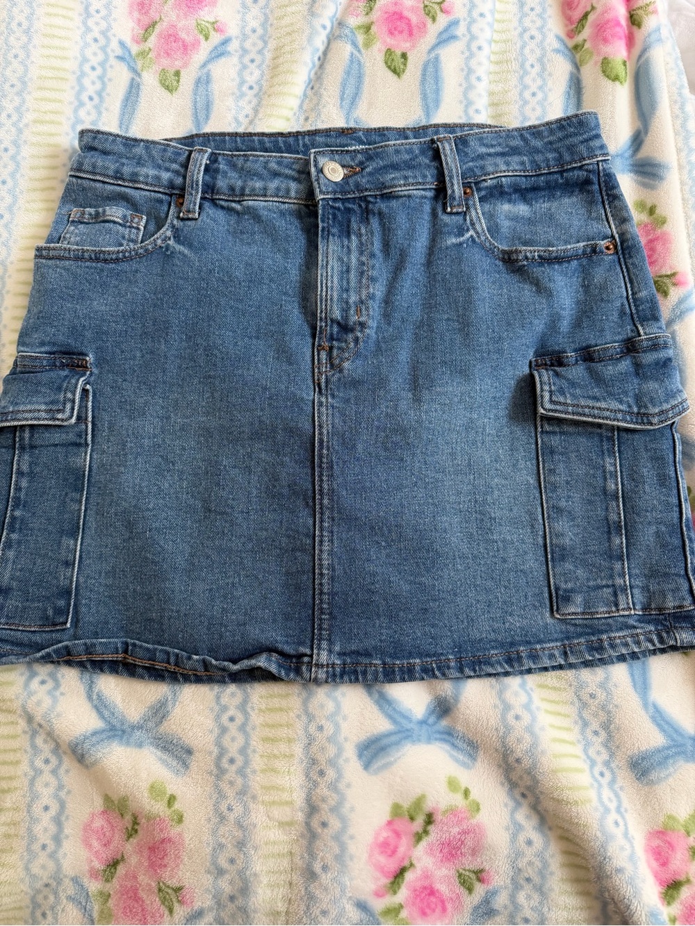 Old Navy Denim Cargo Mini Skirt - Blue